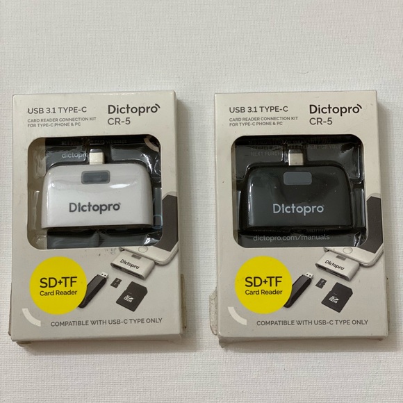 2 Dictopro CR-5 - USB 3.1 Type C, CARD READER, SD+TF Card Reader New Sealed. - Picture 6 of 6